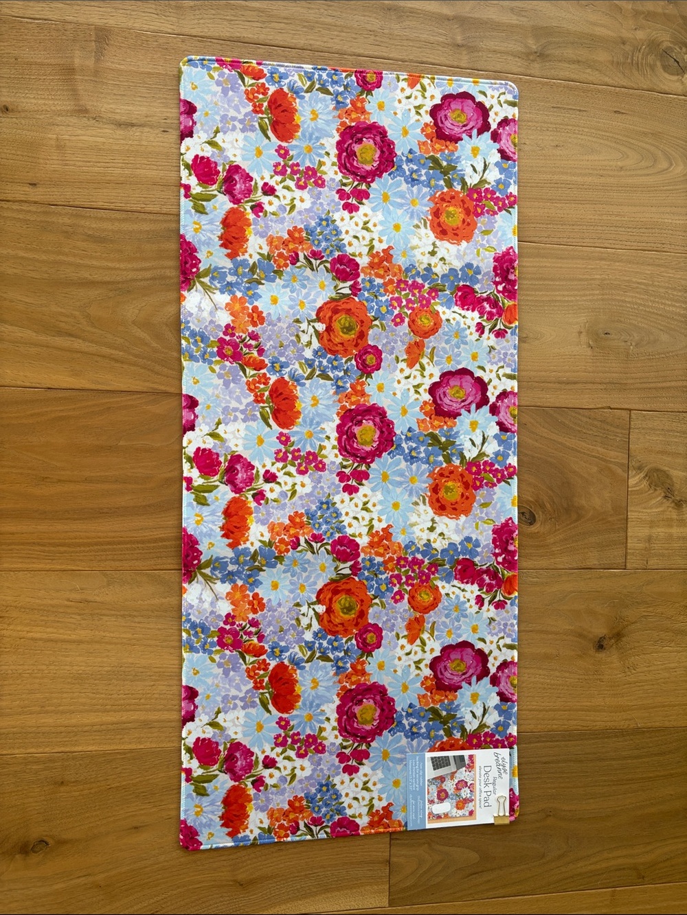 Large desk pad floral design 15.5” x35”